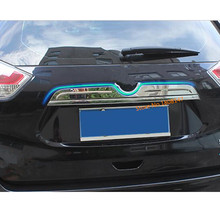 Car Steel Rear License Plate Door Bottom Tailgate Trunk Frame Plate Trim 1pcs For Nissan X-Trail Xtrail T32/Rogue 2014 2015 2016 2024 - buy cheap