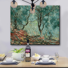 Claude Monet DIY oil pianting by numbers draw a famous painting Olive Grove numbered diy painting Classical Landscape painting 2024 - buy cheap