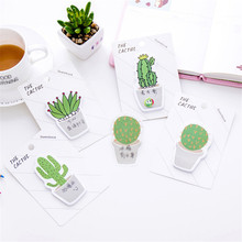 New 30 Sheets Self-Adhesive Fresh Cactus Memo Pad Sticky Notes Notebook Stationery Memo Pad Papelaria Escolar School Supplies 2024 - buy cheap