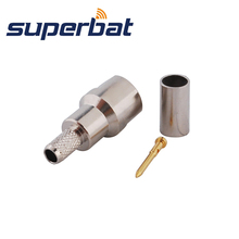 Superbat FME Plug Crimp Solder Straight RF Coaxial Connector 50 Ohm for LMR195 RG58 RG400 RG142 Cable 2024 - buy cheap