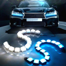Universal Car External Light Waterproof Driving Lamp 12V Led Fog Lights For Cars DRL Daytime Running Lights Motorcycle Light 2024 - buy cheap