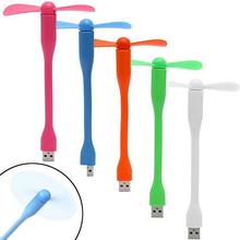 Portable Flexible Mini USB Fan Bendable removable USB Gadgets Low power for Powerbank for PC for laptop New Arrival 2024 - buy cheap