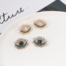 Женские серьги-гвоздики в форме глаза FASHIONSNOOPS, креативный дизайн, модные очаровательные украшения для ушей 2024 - купить недорого
