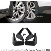 Guardabarros de plástico suave para coche, marco protector de barro para Hyundai Tucson 2015 2016 2017 2018, 4 Uds. 2024 - compra barato