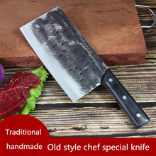 Blacksmith Traditional Handmade Chinese Style Chef Special Knife Kitchen Slicing Meat Fish Vegetable Knife household Cutter 2024 - buy cheap