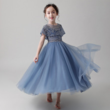 New First Communion Dresses for Girls Champagne O-neck Sleeveless Ball Gown Lace Appliques Flower Girl Dresses for Weddings 2024 - buy cheap