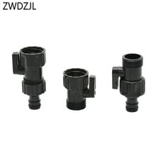 5/8 inch 2-way plastic tap irrigation water valve car wash water gun quick connector G3/4 adapter 1pcs 2024 - buy cheap