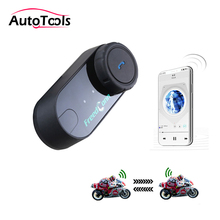 1pc T-COM vb capacete da motocicleta fone de ouvido bluetooth-compatível handsfree alto-falante 800m intercom grupo falar fone de ouvido 2024 - compre barato