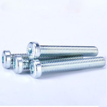 2pcs M8 thin head allen screw hex socket bolt hexagon slot cap screws galvanized cup bolts 10mm-50mm length 2024 - buy cheap