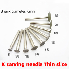 1Pcs 6MM Shank Drill Electroplated Diamond Grinding Heads Burrs Bit Rotary Tool Accessories Bits Head Engraving Mounted Point 2024 - buy cheap