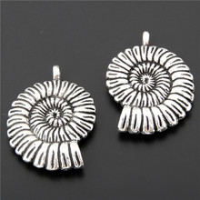 3pcs Zinc Alloy  Silver Color Shell Charms Pendants Metal Jewelry Findings Fit DIY A2670 2024 - buy cheap