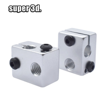 2pcs 3D printer heating block V6 heating block fit j-head hotend kossel and prusa i3 2024 - buy cheap