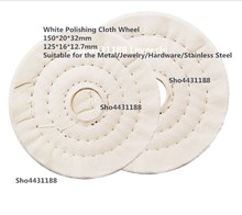 125*16*12.7mm/150*20*32mm White Cloth Polishing Wheel Grinding Machine Polishing Wheel Abrasive Tools For Metal,Jewelry 2024 - buy cheap