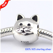 Fits Pandora Bracelets Cat Silver Beads New Original 100% 925 Sterling Silver Charms DIY Jewelry Wholesale 2024 - buy cheap