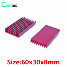(Специальное предложение) 3 шт./лот 60x30x8 мм алюминиевый радиатор Радиатор для чипа RAM IC охлаждение высокое качество 2024 - купить недорого