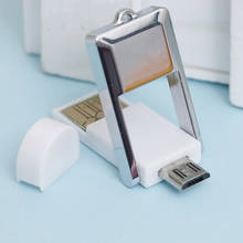 Популярный полезный адаптер Mini 2 в 1 Micro USB 2,0 OTG + картридер Micro SD TF для ПК 2024 - купить недорого