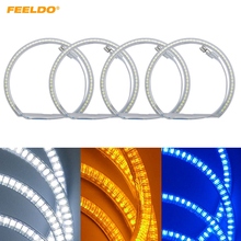 FEELDO 4Pcs/Set Car LED Halo Rings Angel Eyes DRL Head Lamp For BMW E36/E38/E39/E46 (99-04) 2024 - buy cheap