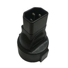 Adaptador de tomada macho para pdu ups, europeu, com 3 pinos conector fêmea, iec 320, c14, europeu
