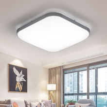 Lámpara LED de techo para decoración del hogar, marco de aluminio plateado Super acrílico, 12W, 24W, 36W, para dormitorio, balcón 2024 - compra barato