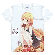 Camiseta Monogatari de Nisemonogatari, ropa de Anime, camisetas kawaii bonitas, camisetas de Anime japonés a 2024 - compra barato