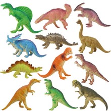 Новая модель динозавра, игрушки, модель динозавра 12 стилей, рандомная модель динозавра из пластика, украшения, игрушки Динозавров Юрского периода 2024 - купить недорого