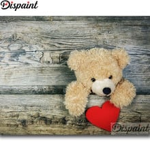 Dispaint Full Square/Round Drill 5D DIY Diamond Painting "Bear heart scenery" Embroidery Cross Stitch 5D Home Decor A25382 2024 - buy cheap