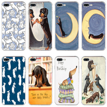 3H Black And Tan Dachshund Soft TPU Silicone Cover Case For Apple iPhone  6 6s 7 8 plus Case 2024 - buy cheap
