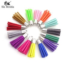 35mm Mix Colors Tassel Fashion Borlas 100Pcs Pendants For Earrings Making Suede Tassels For Jewelry Diy Keychain Charms Pingente 2024 - buy cheap