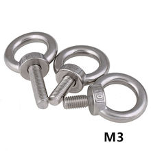 20pcs M3 Lifting Eye Bolts 304 stainless steel Lifting Ring Screws Eye Bolt 2024 - buy cheap