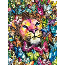 DIY 3D Embroidery Diamond mosaic full square,colorful lion butterfly,5d Diamond Painting,Stitch Cross Mosaic,almaznaya C656 2024 - buy cheap