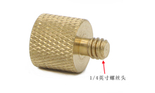 Golden New 3/8 inch Female to 1/4 inch Male Tripod Thread Reducer Adapter Brass Copper For Camera tripod Diameter of screw 1/4 2024 - buy cheap