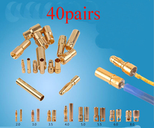 40Pairs 2mm 3mm 3.5mm 4mm Banana Plug Electroplating Gold Lantern Cover Sheath Sleeve Male Female Connector for RC UAV Aircraft 2024 - buy cheap