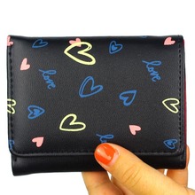 Billetera de bolsillo para mujer, cartera de mano con diseño de corazón, monedero de bolsillo para chica, con bolsillo 2024 - compra barato
