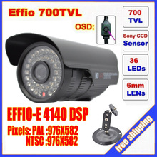 Безопасности 1/3 "Sony Effio CCD 700TVL OSD меню ИК 30 м открытый водонепроницаемая камера ВИДЕОНАБЛЮДЕНИЯ с Bracket. Free доставка 2024 - купить недорого