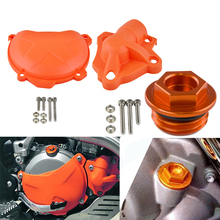 Clutch Cover Water Pump Guard Protector Oil Fuel Filler Cap for KTM 250 350 SXF EXCF XCF XCFW Freeride SIX DAYS Motorcycle 2024 - buy cheap