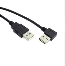 Кабель CY 100 см USB 2,0 кабель для передачи данных двусторонний дизайн левый и правый угловой 90 градусов 2024 - купить недорого