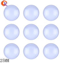 Fashion Glass Jewelry Accessories 100 Pieces/Lot 3D Round Clear Glass Sticker No Adhesive For Bottle Caps Handmade DIY Suppliers 2024 - buy cheap