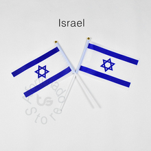 Israel 14*21cm flag Banner  meet Parade party hand waving National flag Home Decoration flag banner 2024 - buy cheap