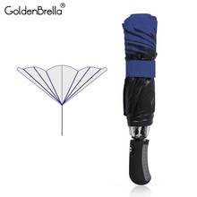 Brand High Quality Black Coating Automatic Umbrella Reverse Fashion Color 3 Folding Sunny Inverted Car Umbrella Rain Women Men 2024 - buy cheap
