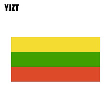 YJZT 14.6CM*7.3CM Accessories LITHUANIA Decal Flag Reflective PVC Car Sticker 6-0792 2024 - buy cheap