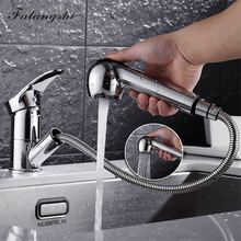 Pull Out Kitchen Sink Mixer Faucets Multi Color Cold And Hot Deck Mounted Single Handle Flexible Kitchen Water Taps WB1220 2024 - buy cheap