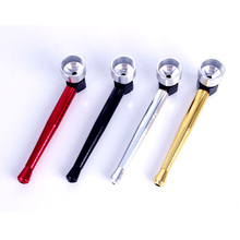 Quality Metal Pipe Portable Gift Tobacco Smoking Pipes Gift Mill Smoke Narguile Gift Grinder Smoking Set Random Delivery 2024 - buy cheap