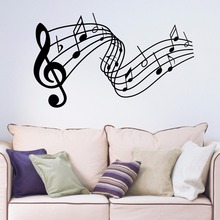 Music Notes Decorative Removable Vinyl Wall Art Sticker Decal Living Room Bedroom Hallway Portrait Home Window Decal B065 2024 - buy cheap