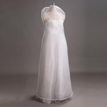Capa transparente dupla face protetora, malha para guardar roupa, cobertura à prova de poeira, vestido de noiva, roupas 2024 - compre barato