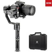 Zhiyun кран V2 3 оси ручной карданный стабилизатор для sony a7, Panasonic LUMIX, Nikon Js, canon серии M беззеркальных и DSLR Камера 2024 - купить недорого