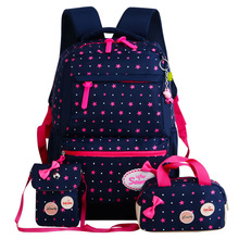 E KUIZAI-mochilas de escuela para niñas y adolescentes, morrales infantiles con estampado de estrella, morrales para adolescentes, mochilas escolares de ortopedia 2024 - compra barato