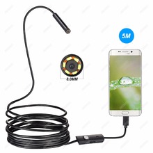 1/2/3/5M 8MM USB Endoscope Waterproof Android Borescope Sewer Camera For OTG USB Wire Snake Tube Camera Car Inspection 2024 - buy cheap