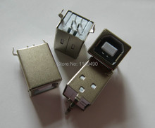 30 pcs DIY White 180 straight USB B 2.0 4 pin Welding Plug Type-D Jack Female Socket Connector For Printer 2024 - buy cheap
