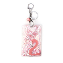 DoreenBeads PVC Keychain & Keyring Flamingo Mermaid silver color Pink Bell Sequins Components 18.9cm x 7cm(2 6/8"), 1 Piece 2024 - buy cheap