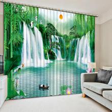 Decoration curtains Waterfall Luxury Blackout 3D Window Curtain For Living Room office Bedroom 2024 - buy cheap